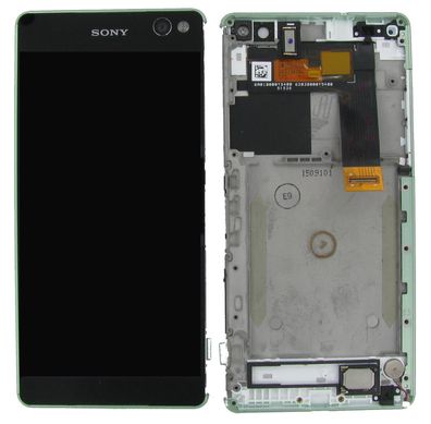 Original Sony Xperia C5 Ultra Display LCD Gehäuse Grün Guter Zustand