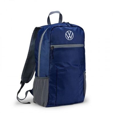 Original VW Rucksack faltbar Faltrucksack Tasche dunkelblau 000087329F