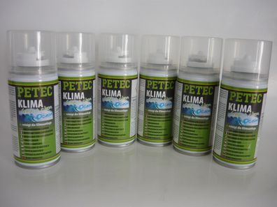 6 x Petec Klima Fresh & Clean Automatik Spray Ocean 150ml 71450