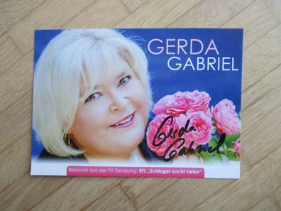 Schlagerstar Gerda Gabriel - handsigniertes Autogramm!!!!