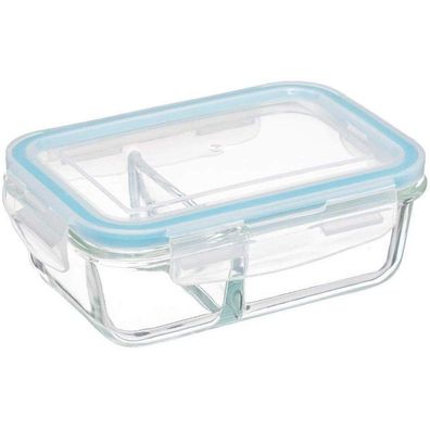 Lunch-Box aus Glas, 2 Fächer, 700 ml - 5five Simple Smart