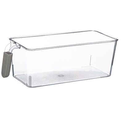 Lebensmittelbehälter für Kühlschrank + Griff, 30 x 12 x 11 cm, transparent