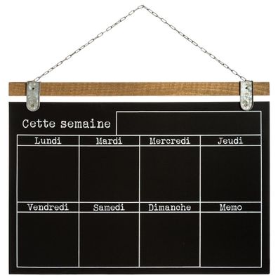 Hängende Tafel mit Kalender, 69 x 50 cm