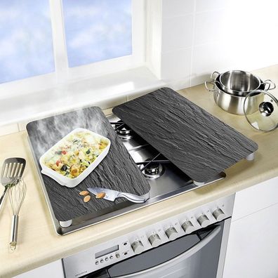 Glasabdeckplatte für den Ofen SLATE XL - 2 Stück, WENKO
