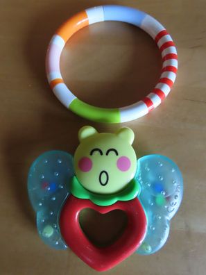 Babyspielzeug Beißring mit Rassel Schmetterling + Stern von Dentistar