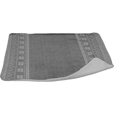 PLAID Polyester 130X150CM GREY - Home Styling Collection