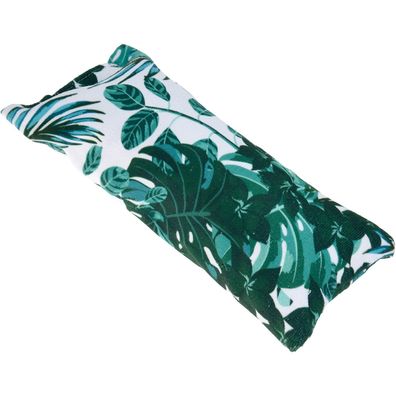 Nackenkissen, aufblasbar, 42 x 20 cm, tropische Blätter-Muster - XQ MAX