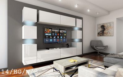 Future 14 Möbel für Wohnzimmer Wohnwand Mediawand Schrankwand Wohnschrank