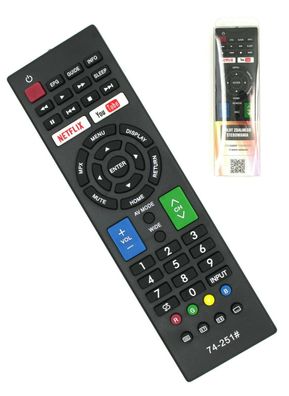74251 Universal Fernbedienung für SHARP TV LED LCD Netflix YOU TUBE