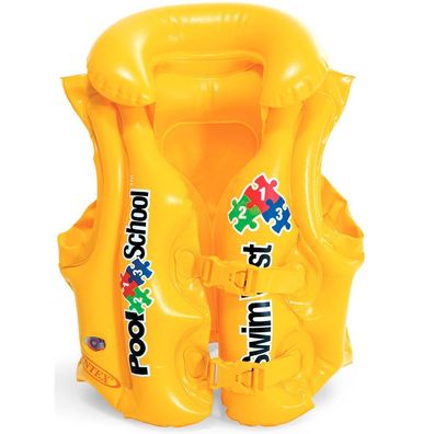 Schwimmweste für Kinder, 50 x 47 cm, gelb, INTEX