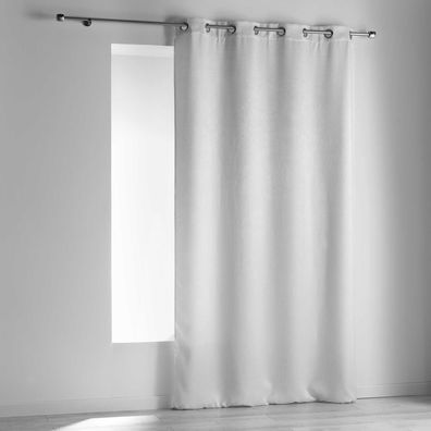 Vorhang mit Ösen, Polyester, Polyester, weiß, 240x140 cm - Douceur d'intérieur