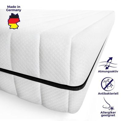 Kaltschaummatratze Orthopädisch H3 18cm Basic Hypoallergen Bezug 140x200 90x200