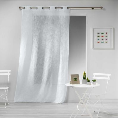 haltona Panel Ösen, Polyester, Weiß, 240 x 140 cm - Douceur d'intérieur
