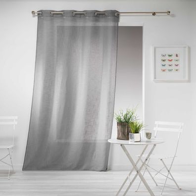 haltona Panel Ösen, Polyester, Grau, 240 x 140 cm - Douceur d'intérieur