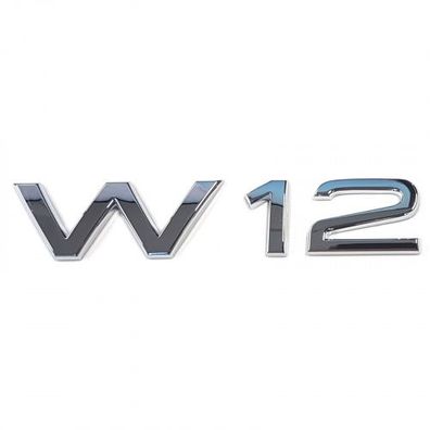 Original Audi Schriftzug W12 Emblem Logo Aufkleber chrom glänzend 4E08536012ZZ