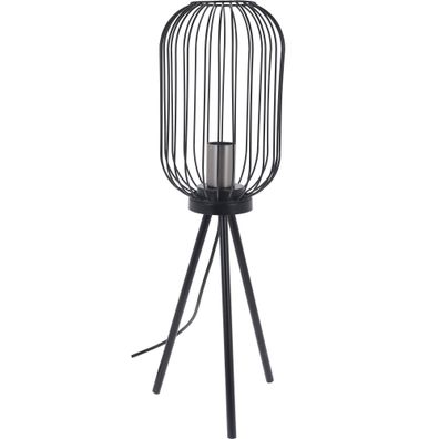 Metall-Dreibein Lampe, 36 cm, schwarz - Home Styling Collection