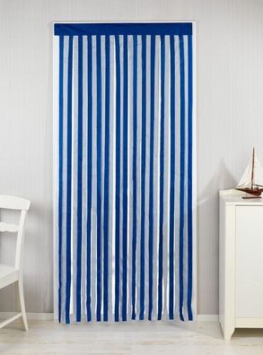 Türvorhang, blau-weiß, 90 x 200 cm, WENKO - WENKO