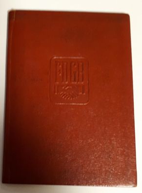 DDR Mitgliedsbuch FDGB 1955 - 1959