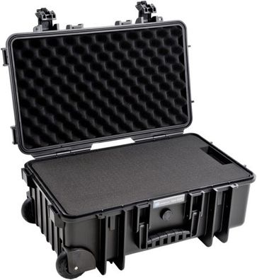 B&W Outdoor Case Type 6600 schwarz mit Schaumstoff Inlay