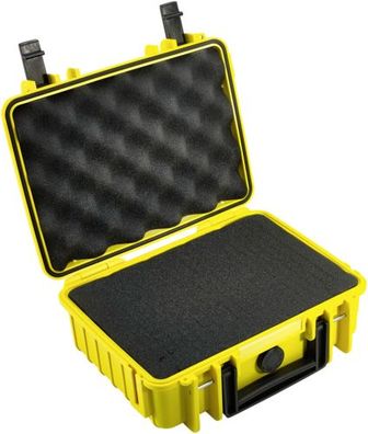B&W Outdoor Case Type 1000 gelb mit Schaumstoff Inlay