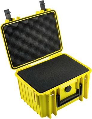 B&W Outdoor Case Type 2000 gelb mit Schaumstoff Inlay