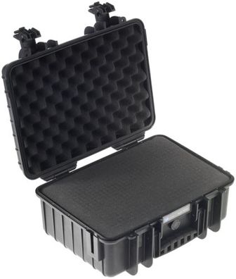 B&W Outdoor Case Type 4000 schwarz mit Schaumstoff Inlay
