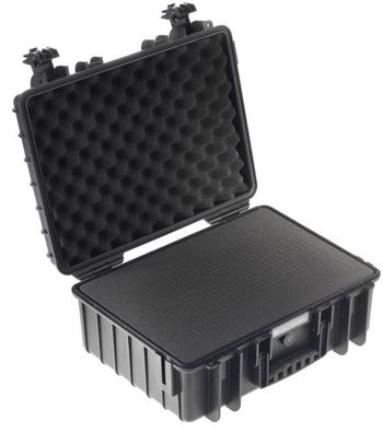 B&W Outdoor Case Type 5000 schwarz mit Schaumstoff Inlay