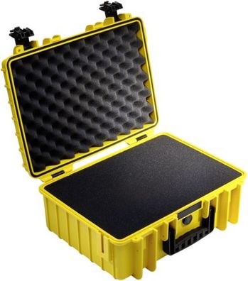 B&W Outdoor Case Type 5000 gelb mit Schaumstoff Inlay