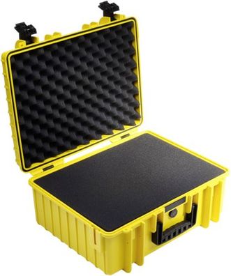 B&W Outdoor Case Type 6000 gelb mit Schaumstoff Inlay