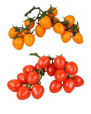 Deko Cherry Tomaten Rispe Bund Kunstobst Kunstgemüse künstliches Obst Gemüse