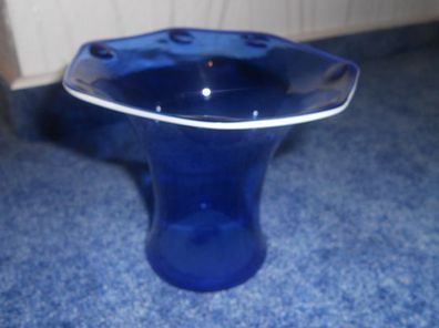 sehr schöne Vase aus Lauscha-blau-Höhe 11 cm