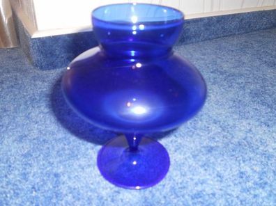 sehr schöne Vase aus Lauscha-blau-Höhe 13 cm