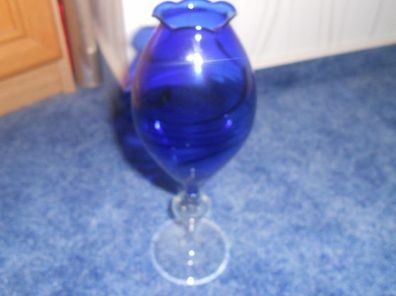 sehr schöne Vase aus Lauscha-blau-Höhe 22 cm