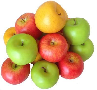 Deko Äpfel 15 Stück Kunstobst Kunstgemüse künstliches Obst Gemüse Dekoration
