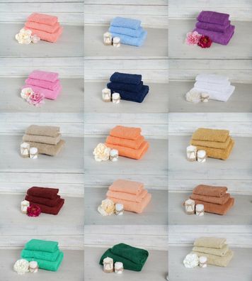 Handtuch Gästetucher Duschtucher 100% Turkmenistan Baumwolle 24 Farbe 500g/ m2