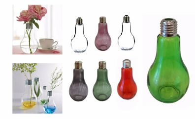 Glühbirne Tischvase Glass Vase Flasche Pflanzen Terrarium Glühlampe