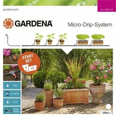 Gardena Micro-Drip Start Set M Pflanztöpfe