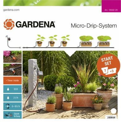 Gardena Micro-Drip Start Set M automatic Pflanztöpfe