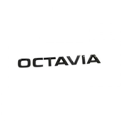 Original Skoda Octavia Schriftzug schwarz Aufkleber Emblem Buchstaben Logo