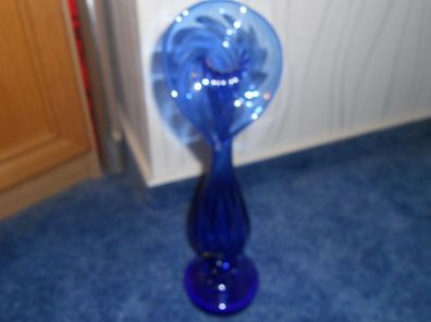 wunderschöne blaue Vase - gedreht - bis 31,5cm