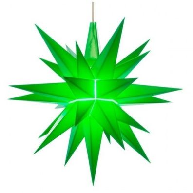 Herrnhuter Stern für Innen, Grün 13 cm