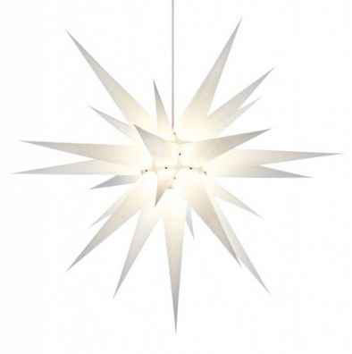 Herrnhuter Stern für Innen, Weiß 80 cm