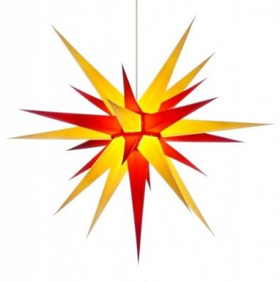 Herrnhuter Stern für Innen, Gelb-Rot 80 cm