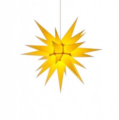 Herrnhuter Stern für Innen, Gelb 60 cm
