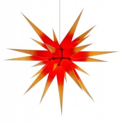 Herrnhuter Stern für Innen, Rot-Gelb 80 cm