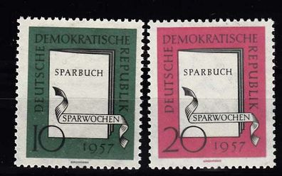1957 Sparwochen DDR 598-99, postfrisch