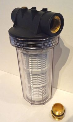 Easytec Vorfilter 10" Auswaschbar für Hauswasserwerke Wasser Filter anschl. 1"