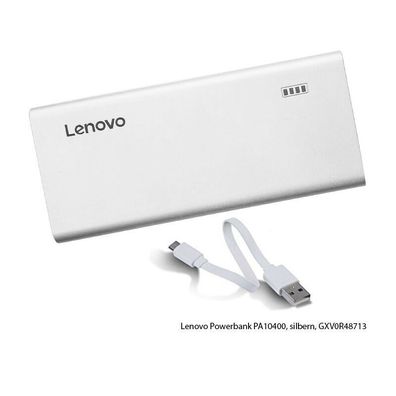 Lenovo Powerbank PA10400, silbern, GXV0R48713