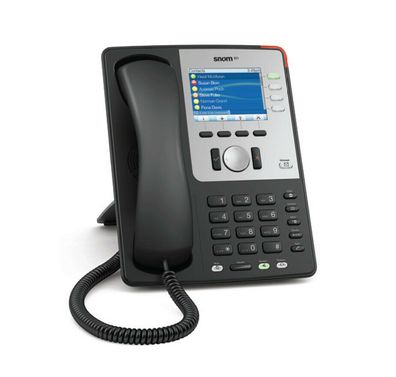 Snom 821 VoIP Telefon, Hochauflösendes TFT Farbdisplay, WLAN-ready ohne Netzteil