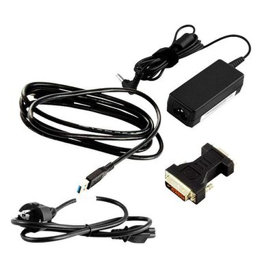 Thinkpad USB 3.0 Dock Zubehör: USB 3.0 Kabel, Netzteil und DVI-VGA Adapter